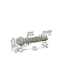 Болт крепления тормозного диска M12*1,5*