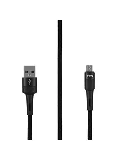 Дата-кабель USB - microUSB, нейлон, 1.2м