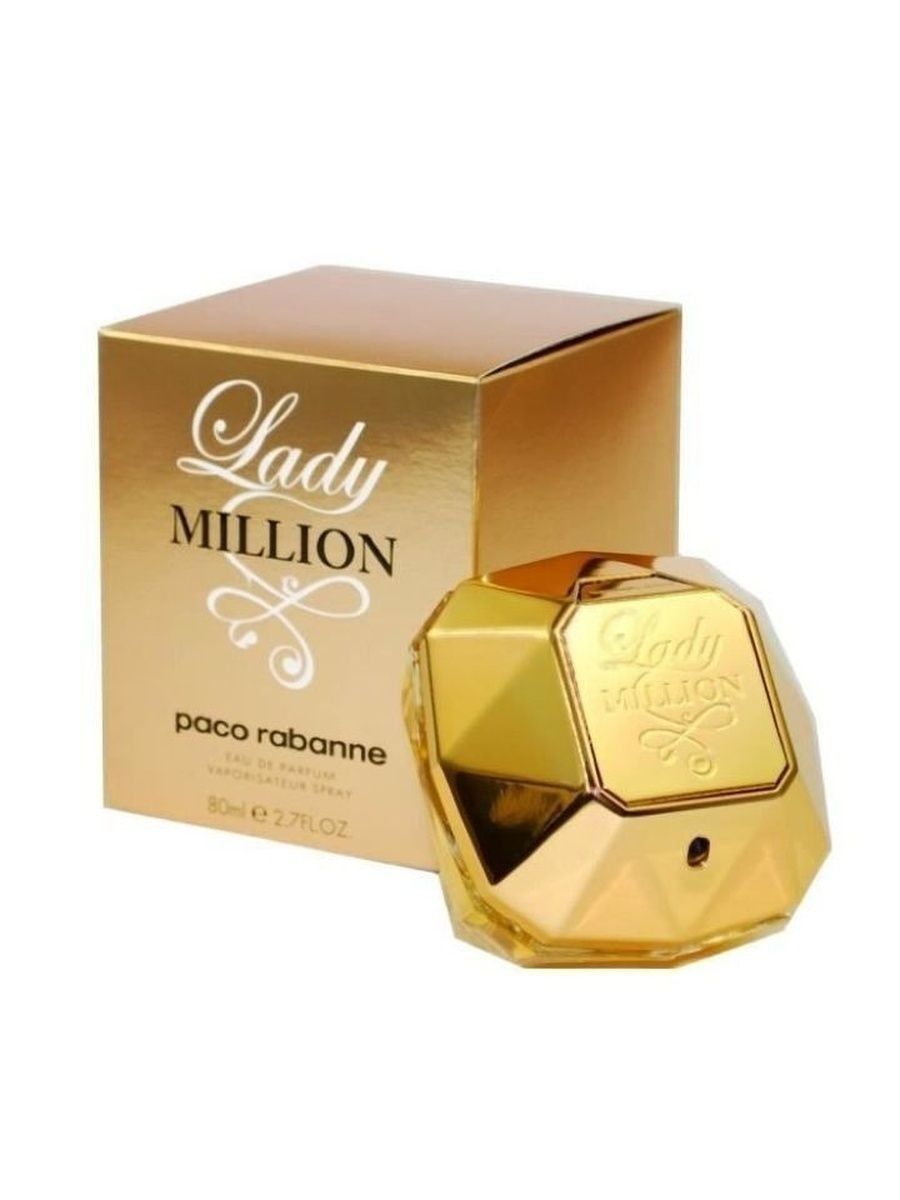 Пако рабан 1 миллион женские. Paco Rabanne Lady million 80ml. Paco Rabanne Lady million 50ml. Paco Rabanne Lady million EDP, 80 ml. Lady million Paco Rabanne 100 ml.