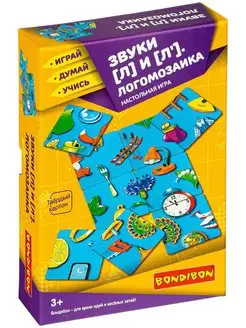 Настольная игра для детей Буква Л - Логомозаика