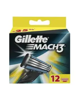 Кассеты Gillette MACH3 12 шт