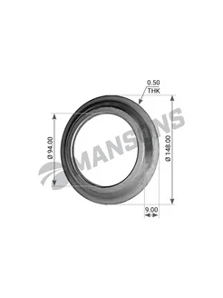Кольцо ступицы 149*94*5,5 bpw
