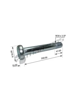 Болт полурессоры m30*3.5*200 bpw