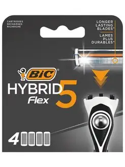 Сменные кассеты для бритья Flex 5 Hybrid, 4 шт