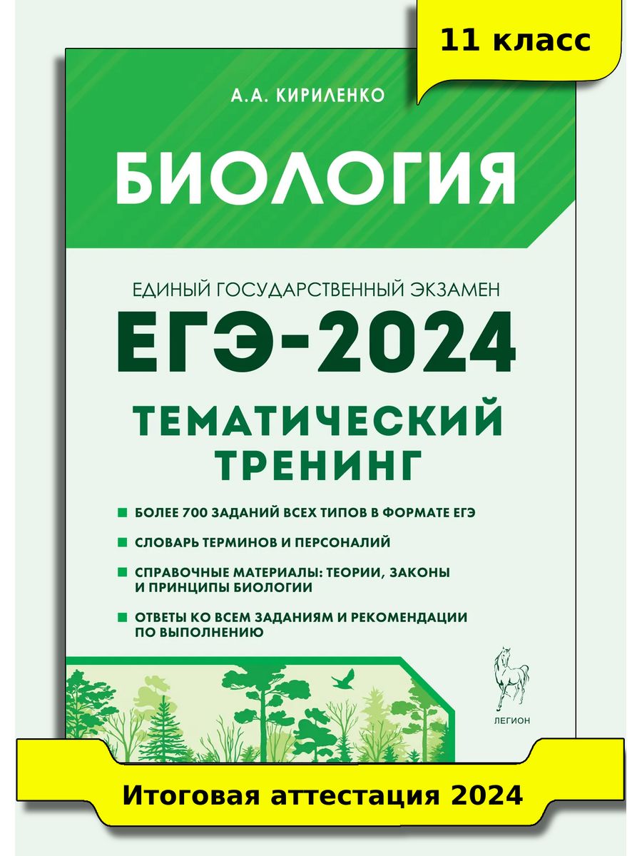 Егэ 2024 тематический тренинг