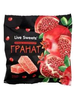 LIVE SWEETS Мармелад неглазированный "Гранат" 250 г