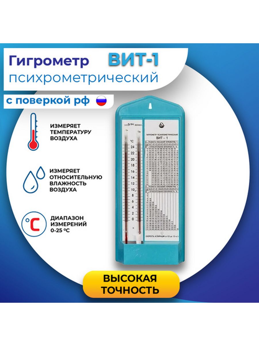 Гигрометр психрометрический рисунок