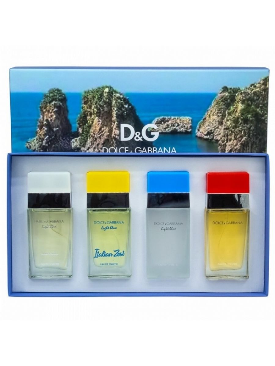 Дольче Габбана Лайт Блю 30 мл. Подарочный парфюмерный набор Dolce&Gabbana Light Blue 4 в 1. Dolce Gabbana Light Blue набор женский.