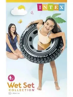 Круг надувной "Giant Tire Tube" (Колесо), 91 см