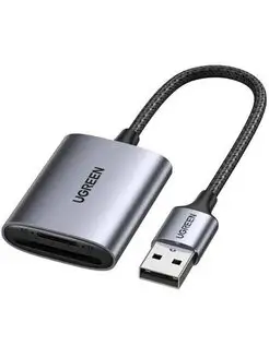 CM401 (80887) USB-A to SD&TF Memory Card Reader Alu Case