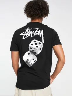 Футболка оверсайз с принтом Stussy