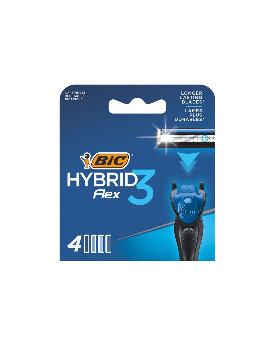 Кассеты BIC Flex 3 Hybrid 2шт.. Брит Флекс.