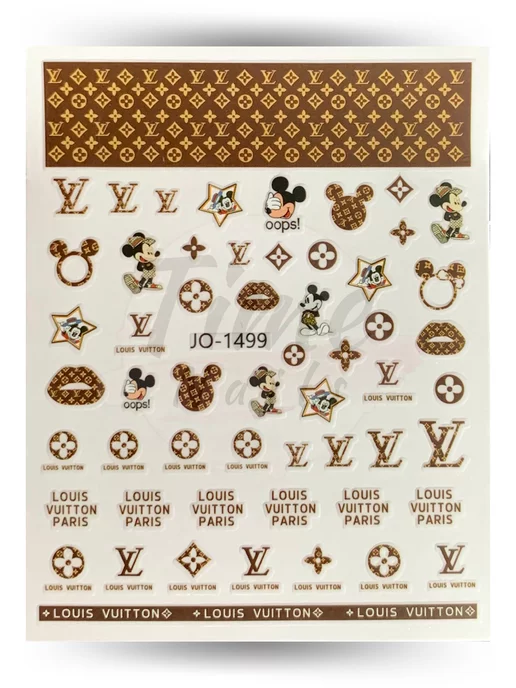 NAIL STICKER Brands Name, LOUIS VUITTON JO-1499