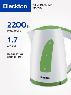 Чайник электрический Bt KT1706P Бело-зеленый 1.7 л 2200 Вт