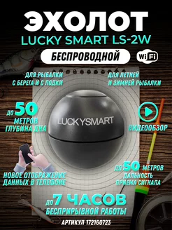 эхолот для рыбалки беспроводной с берега с лодки Smart LS-2W