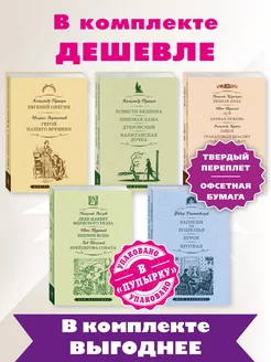 Пушкин,Лермонтов,Карамзин,Лесков,Достоевский.Комп. из 5кн