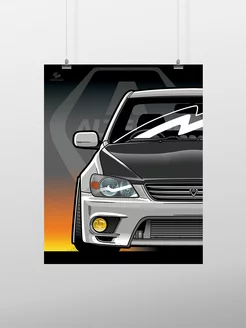 Постер 50x40 см, Toyota Altezza - Lexus IS