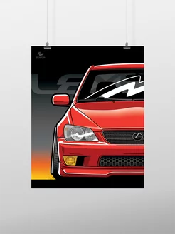 Постер 50x40 см, Toyota Altezza - Lexus IS