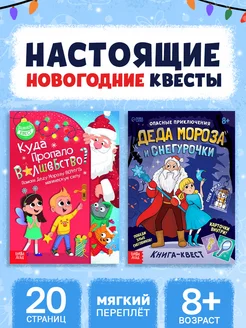 Набор новогодних книг-квестов для детей 2 шт