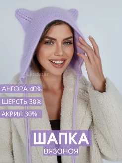 Шапка чепчик с ушками