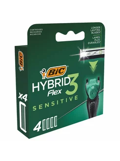 Сменные кассеты для бритья Flex 3 Hybrid Sensitive 4шт