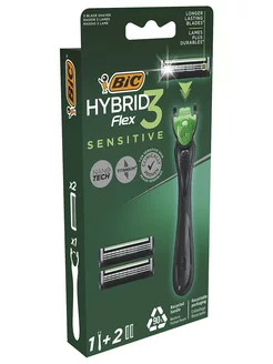 Станок для бритья Flex Hybrid Sensitive 3 лезвия + 2 кассеты