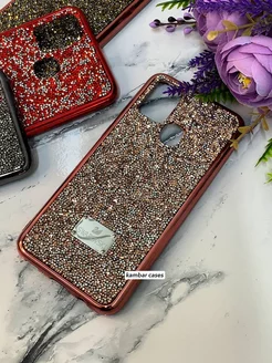 Блестящий с кристаллами Swarovski чехол на Samsung M31