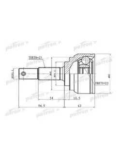 ШРУС наружный 25x49.2x23 NISSAN TIIDA C11 05-