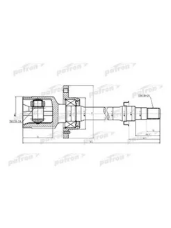 ШРУС внутренний правый 20x35.5x24 TOYOTA AVENSIS AT22 AZT220