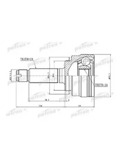 ШРУС наружный 30x64x36 ACURA MDX YD2 07-13