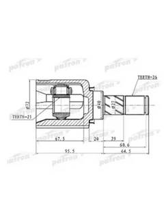 ШРУС внутренний 26x40x21 NISSAN MICRA MARCH K12 02-