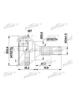 ШРУС наружн к-кт CITROEN XANTIA 1.8 2.0 93-98