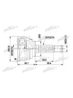 ШРУС наружн к-кт 25x50x30 MITSUBISHI LANCER 88-93