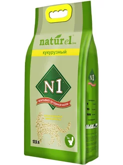 Наполнитель NATUReL кукурузный комкующийся 17,5л