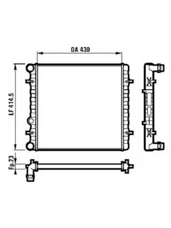 Радиатор системы охлаждения Seat Skoda Volkswagen