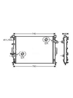Радиатор системы охлаждения паяный FORD KUGA II 13-