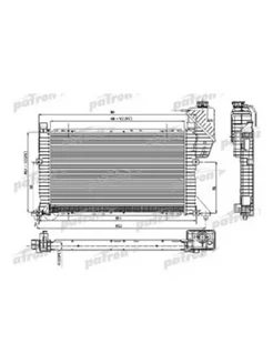 Радиатор системы охлаждения паяный Mercedes
