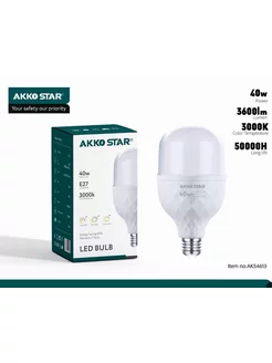 Светодиодная (LED) лампа T-bulb 40W-E27 (3000K) 3600lm