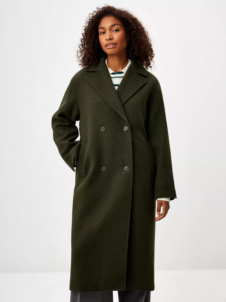 Пальто женское двубортное классическое оверсайз шерстяное SELA 173158286купить за 5 609 ₽ в интернет-магазине Wildberries