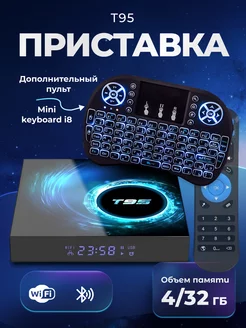 Смарт tv Android приставка для телевизора T95