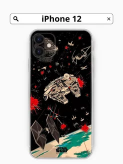 Чехол iPhone 12 прозрачный Star Wars