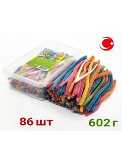 Жевательный мармелад CRAZY GUMMY трубочки кислые 602гр