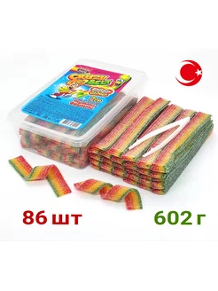 Жевательный мармелад CRAZY GUMMY Радуга ремешки 602гр