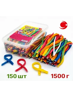 Жевательный мармелад Crazy Gummy трубочки 1500гр