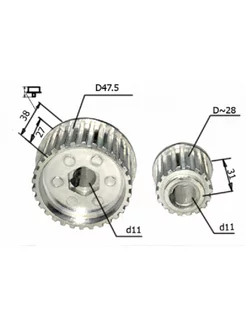 Шкивы для рубанка Rebir IE-5708 5709