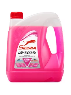 Жидкость охлаждающая Сибирь Antifreeze G12+ red -40 3 кг