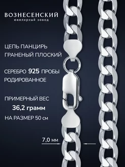 Серебряная цепочка Панцирь