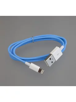 USB-Кабель Iphone 5, 6s, 8 pin, 1м, голубой