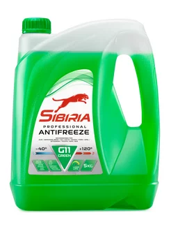 Жидкость охлаждающая Сибирь Antifreeze G11 green -40 5 кг