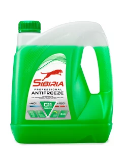 Жидкость охлаждающая Сибирь Antifreeze G11 green -40 3 кг